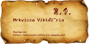 Mrkvicza Viktória névjegykártya